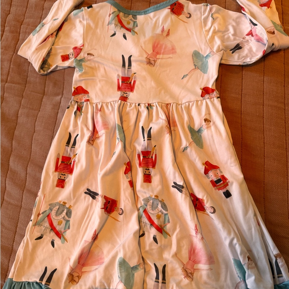 Casual Pink Puff Sleeve Sundress with Peter Pan Collar